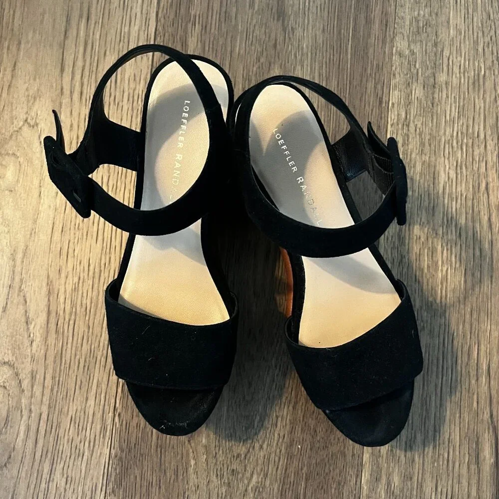 Loeffler Randall Black Platform Sandals - Picture 2 of 4
